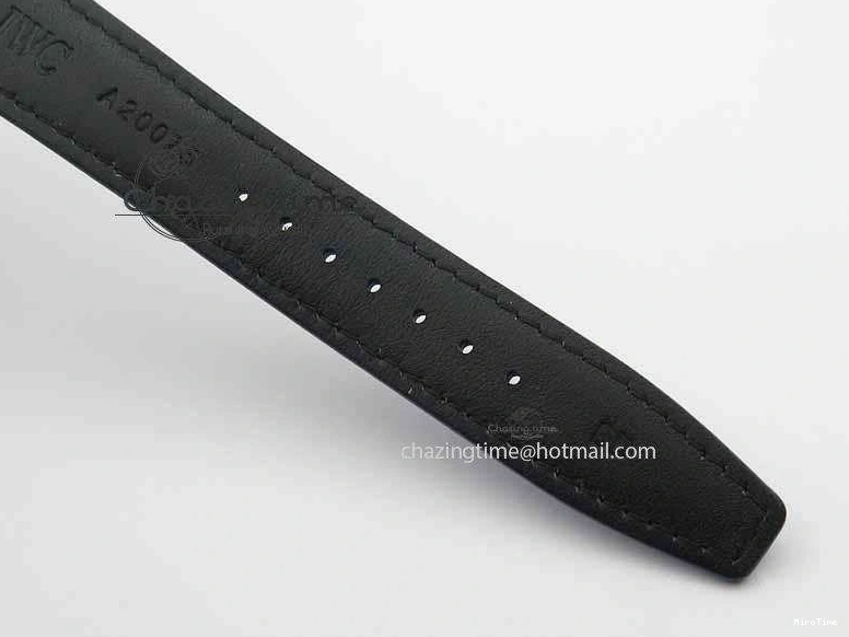 MIROTIME 0328 Portuguese IW3714 Diam ZF V2 1:1 Best Edition White Dial Blue Makers On Blue Leather Strap A79350 (Slim Movement) Stylish 7248